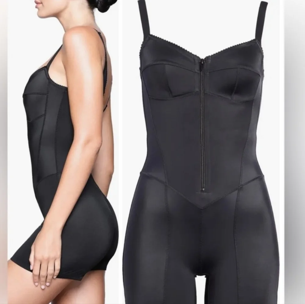 Skims Glam Onsie in Onyx Black Size 3X NWOT - Picture 5 of 15
